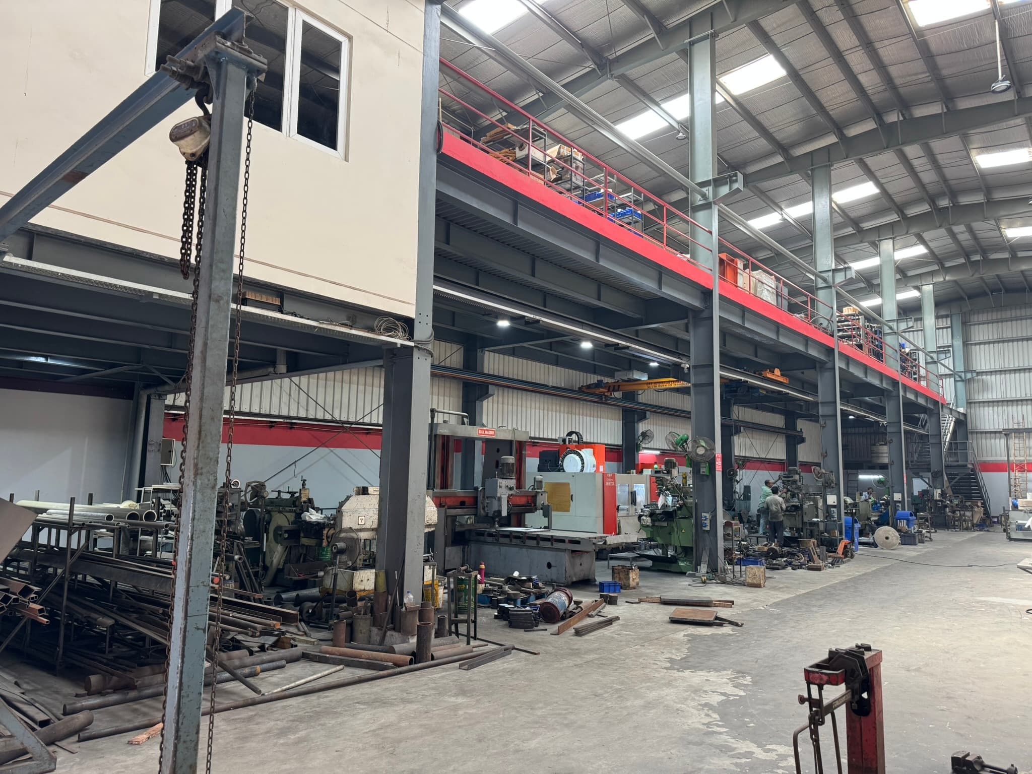 Production floor — Birla Hi-Tech Machines factory, Faridabad